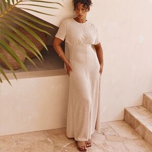 Sabo Skirt Cream Maxi Dress